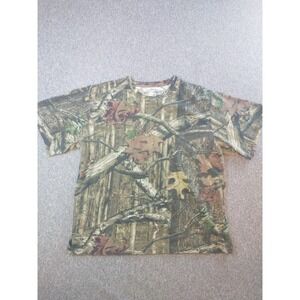 Game Winner Mens XL Camo T-Shirt Mossy Oak Break-Up Infinity Hunting Tee Cotton
